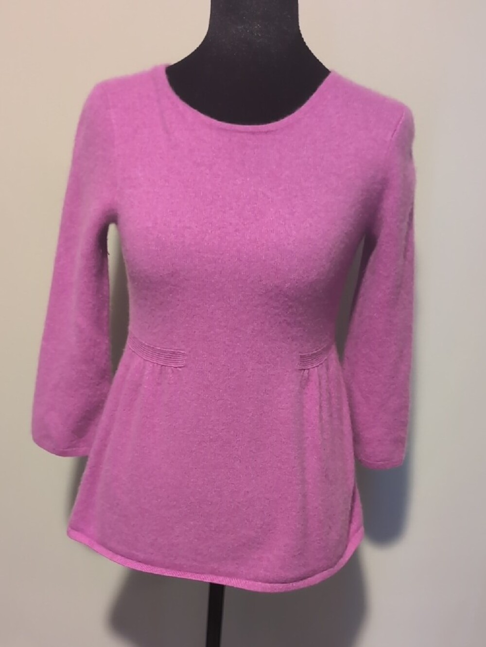 Cashmere J. Crew Raspberry Pink Knit Sweater Top